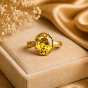 citrine-sunela-stone-brass-ring-jyotishshop