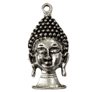 High Quality German Silver Oxidized Buddha Pendant | Size 15x32 mm