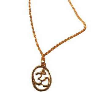 Gold Plated Om Pendant With Chain