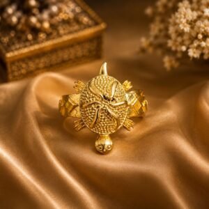 New Deiner Brass Meru Tortoise Ring | ब्रास मेरु, कछुआ रिंग