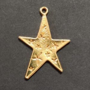 Metal Lucky Star Pendant | Size 30x20 mm