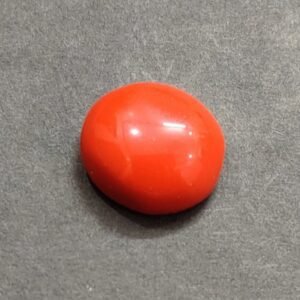 Synthetic Coral Munga Stone (सिंथेटिक मूंगा रत्न) | Weight 7.75 carat