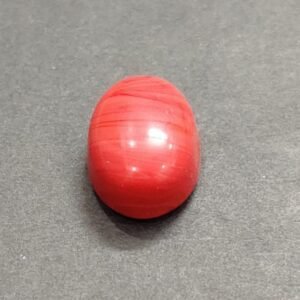 Synthetic Coral Munga Stone (सिंथेटिक मूंगा रत्न) | Weight 8.20 carat