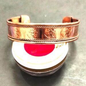 Om Copper Kada(कॉपर कड़ा)- Size Adjustable