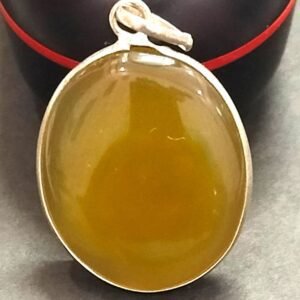 Big Size Hakik Stone Pendant In Brass(हकीक स्टोन) | Weight 38.20 carat