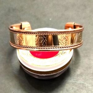 Seven Chakra Copper And Brass Kada(कॉपर ब्रास कड़ा)- Size Adjustable