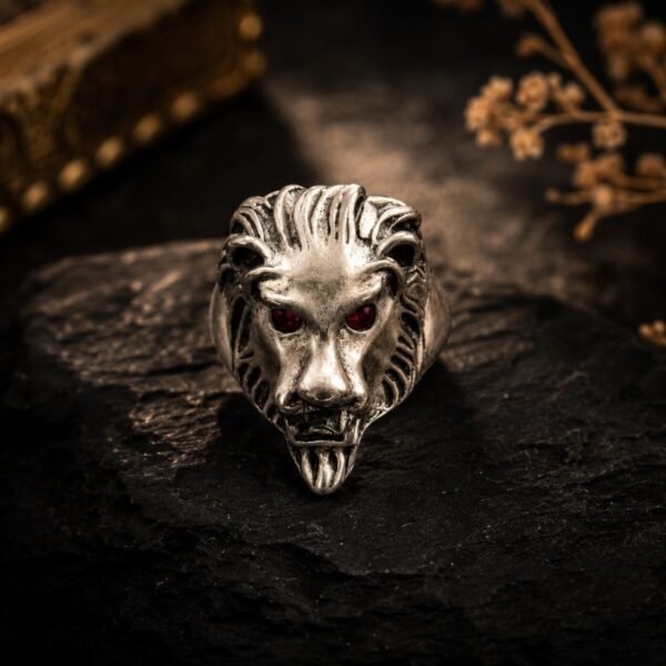lion-headed-ring-silver-jyotishshop
