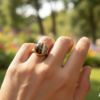 hakik stone ring