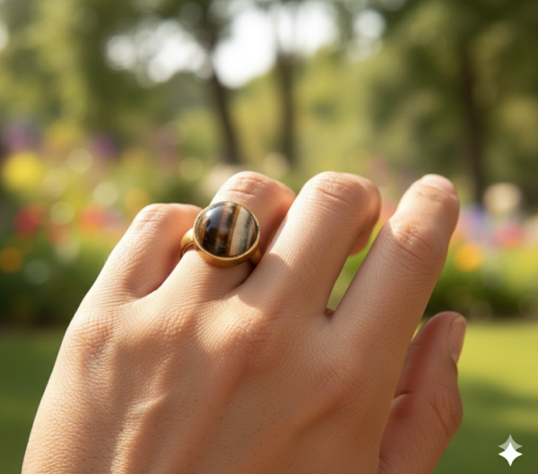 hakik stone ring
