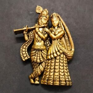Radha Krishna Locket In Brass(राधा कृष्ण लॉकेट ब्रास), Size- 34 mm