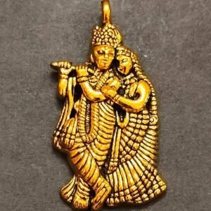 Radha Krishna Locket In Brass(राधा कृष्ण लॉकेट ब्रास), Size- 55 mm