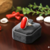 coral munga stone ring