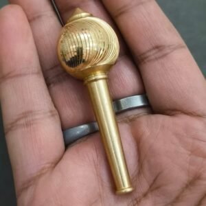 Heavy High Quality Brass Hanuman Gada(हनुमान ब्रास गदा), Size- 7 cm, Weight- 73 g